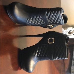 SOLD-Adorable Bebe platform booties